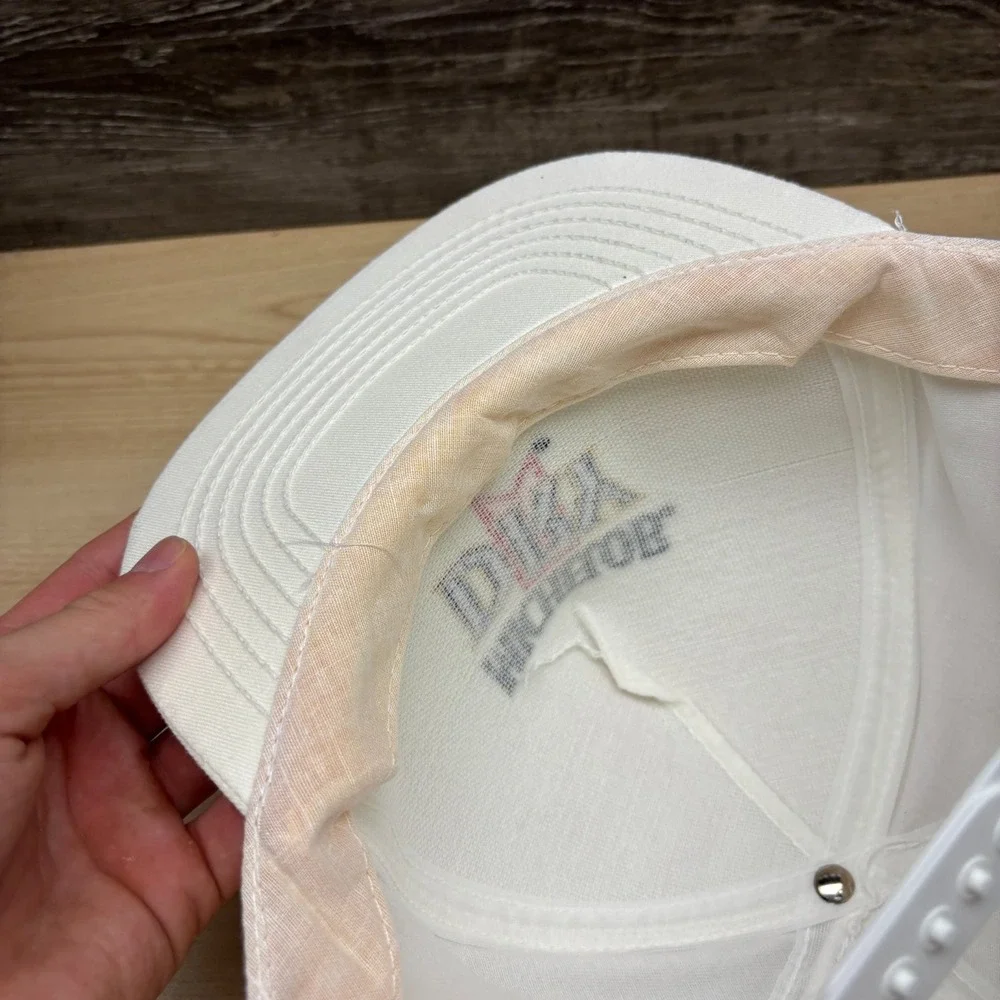 Vintage Michelob Dry Hat Cap Snap Back White Beer Advertising Promo 90s Retro